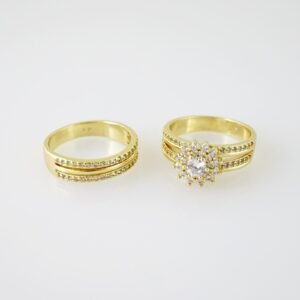R115E RING - ANILLO - Zircon Stone - 14K Real Color