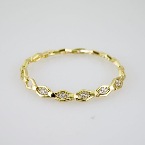 B1564 Bracelet - Pulseras - Zircon Stone - 14K Real Color - Image 2