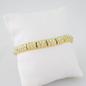 B1565 Bracelet - Pulseras - Zircon Stone - 14K Real Color