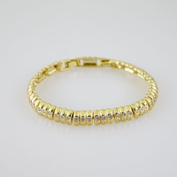 B1565 Bracelet - Pulseras - Zircon Stone - 14K Real Color - Image 2